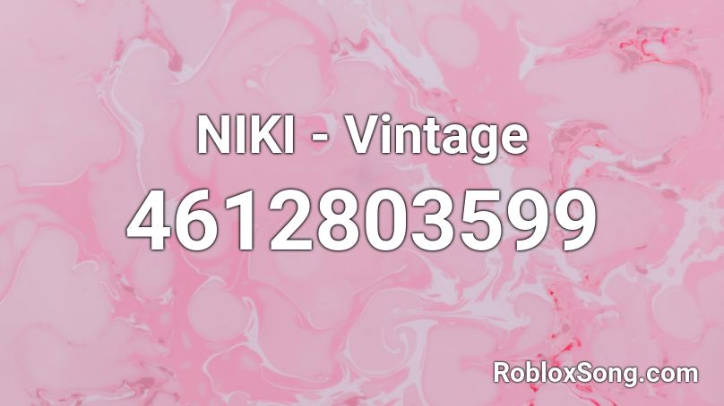 NIKI - Vintage Roblox ID