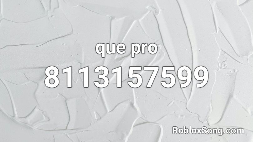 que pro(Loud) Roblox ID