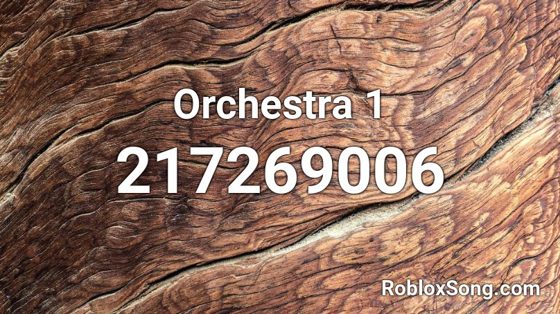 Orchestra 1 Roblox ID