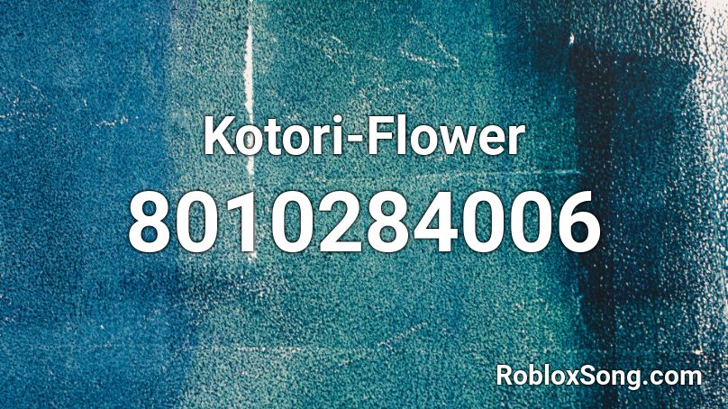Kotori-Flower Roblox ID