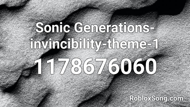 Sonic Generations-invincibility-theme-1 Roblox ID