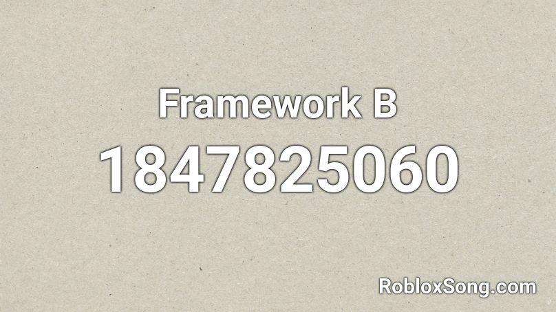 Framework B Roblox ID