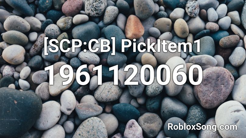 [SCP:CB] PickItem1 Roblox ID