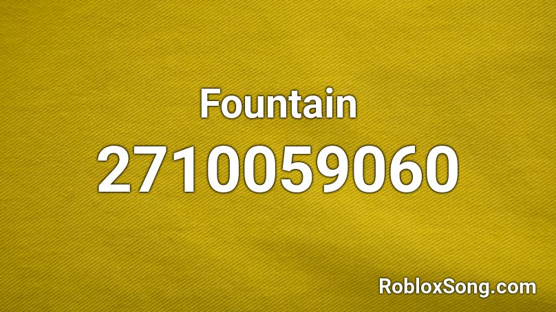 Fountain Roblox ID
