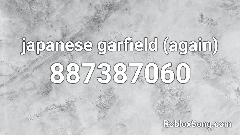 japanese garfield (again) Roblox ID