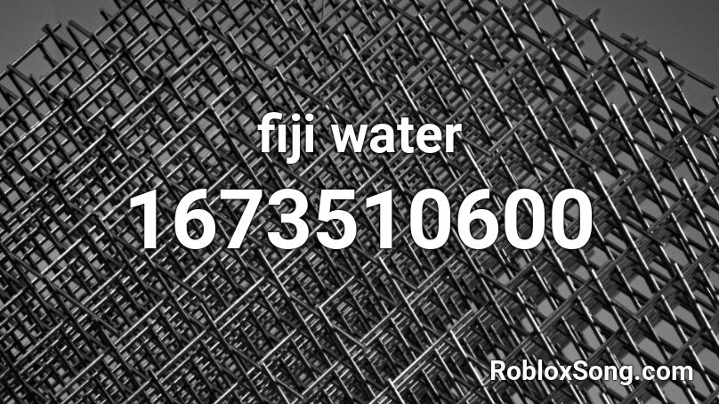fiji water Roblox ID