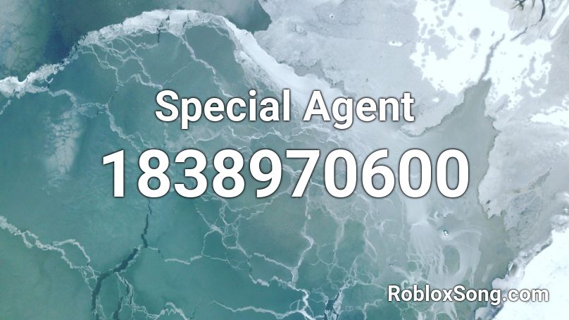 Special Agent Roblox ID