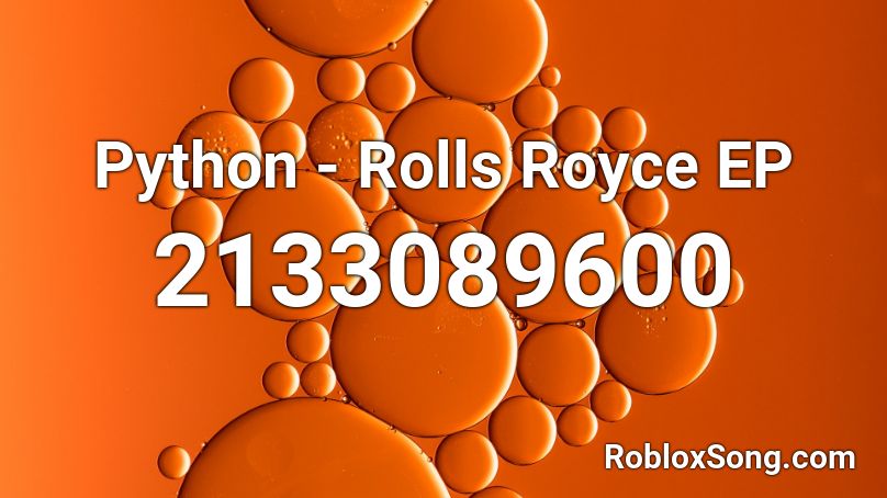 Python - Rolls Royce EP Roblox ID