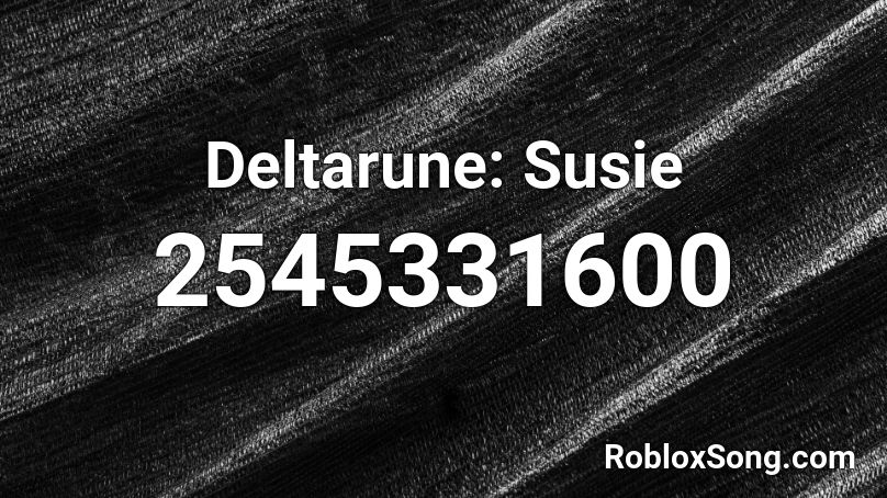Deltarune: Susie Roblox ID
