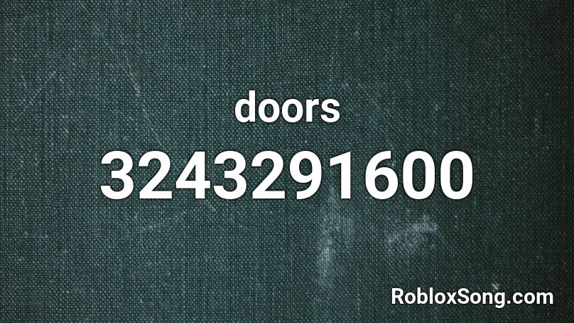 doors Roblox ID
