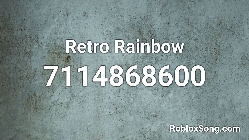 Retro Rainbow Roblox ID
