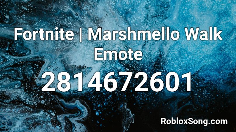 Fortnite | Marshmello Walk Emote Roblox ID