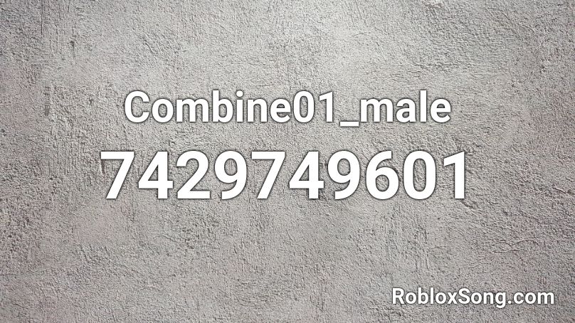 Combine01_male Roblox ID