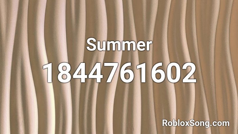 Summer Roblox ID