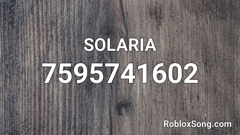 SOLARIA Roblox ID