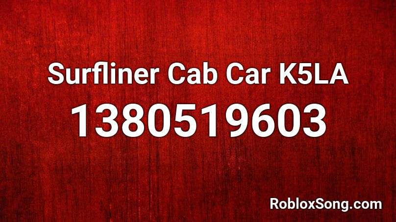 Surfliner Cab Car K5LA Roblox ID
