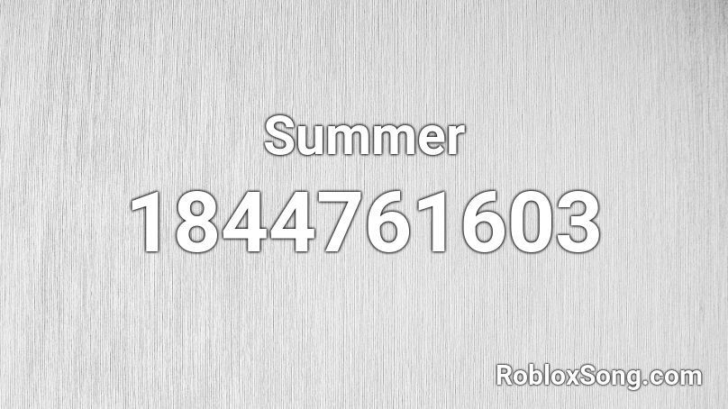 Summer Roblox ID