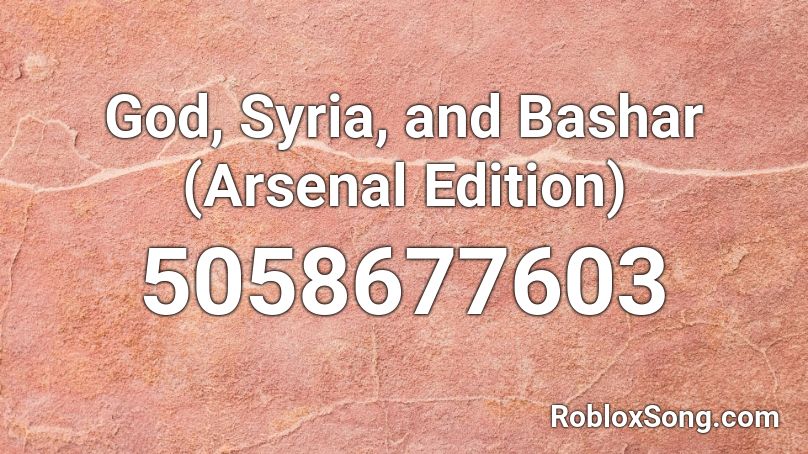 god syria and bashar roblox