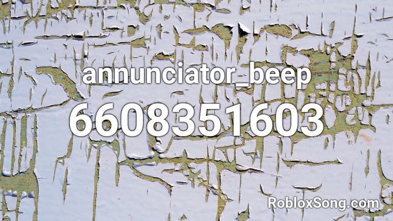 annunciator_beep Roblox ID