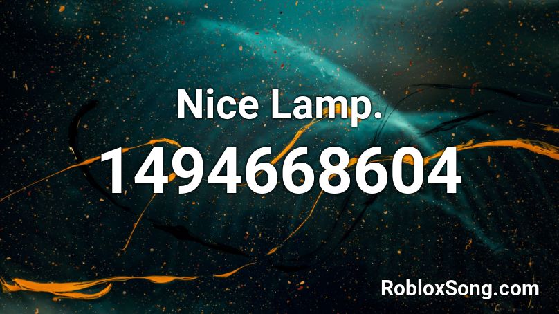 Nice Lamp. Roblox ID