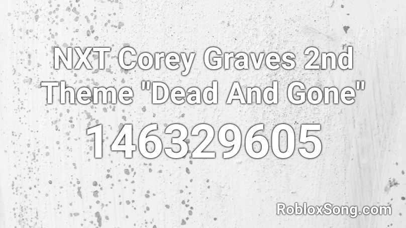 NXT Corey Graves 2nd Theme 