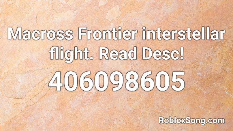 Macross Frontier interstellar flight. Read Desc! Roblox ID