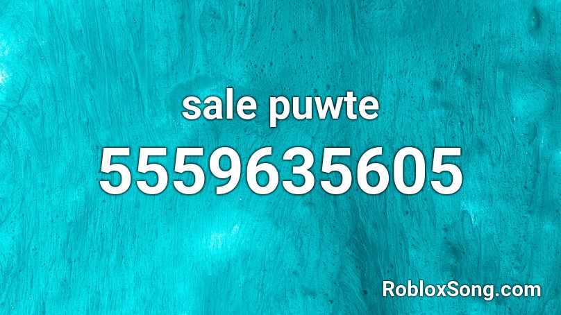 sale puwte Roblox ID