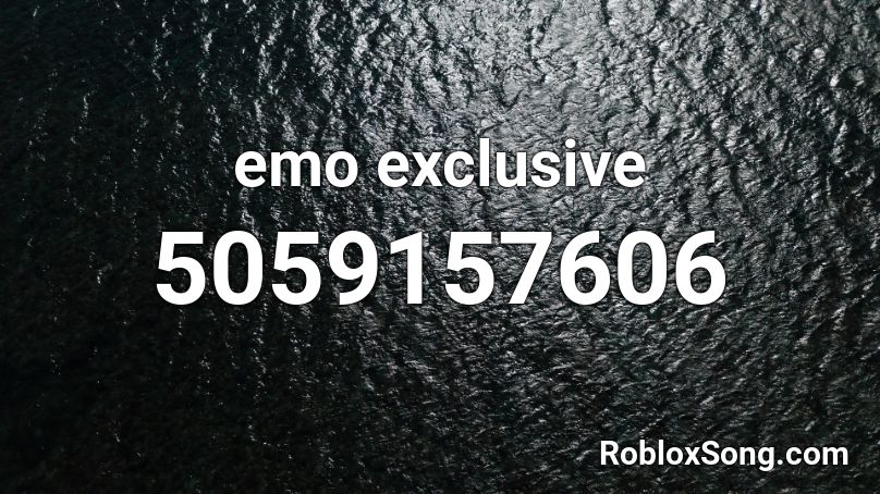 emo exclusive Roblox ID
