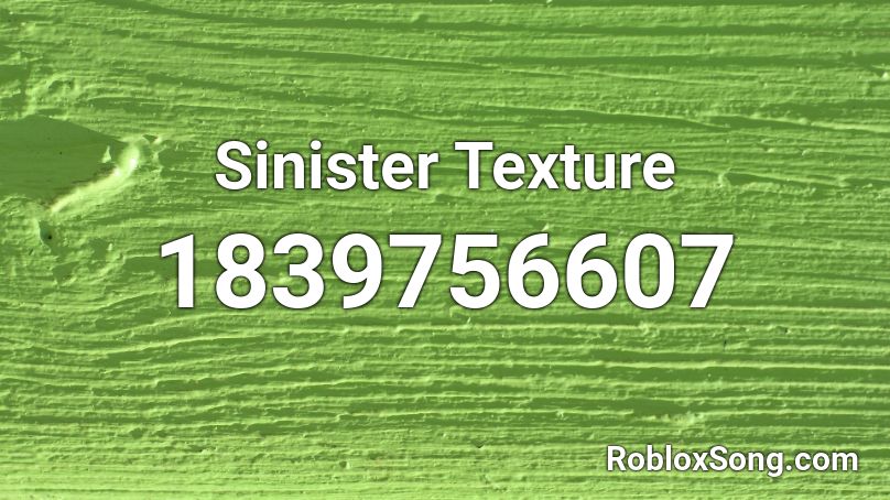 Sinister Texture Roblox ID