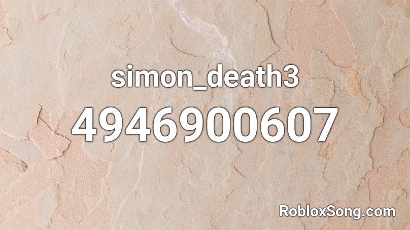 simon_death3 Roblox ID