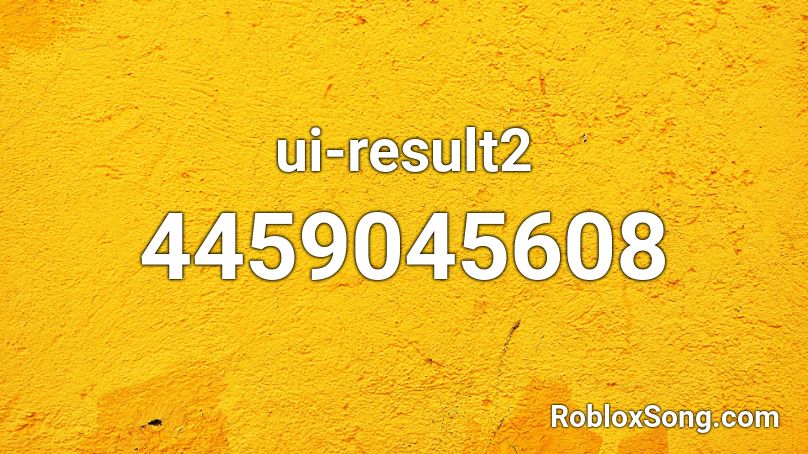 ui-result2 Roblox ID