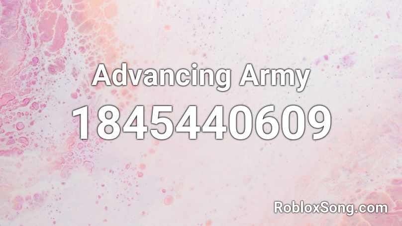 Advancing Army Roblox ID