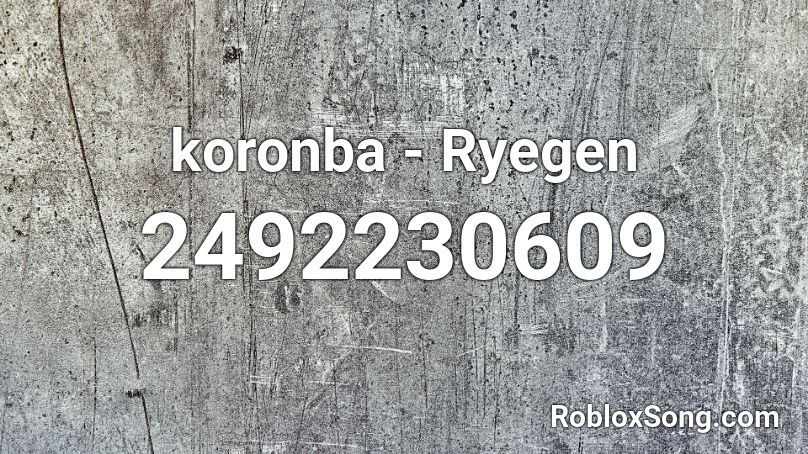 koronba - Ryegen Roblox ID