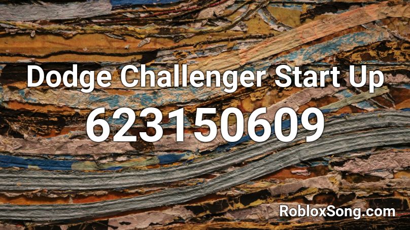 Dodge Challenger Start Up Roblox ID