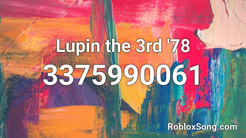 Lupin the 3rd '78 Roblox ID
