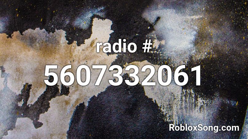 radio # Roblox ID