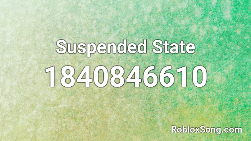 Suspended State Roblox ID