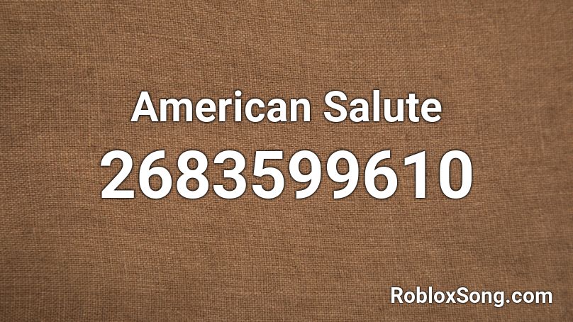 American Salute Roblox ID