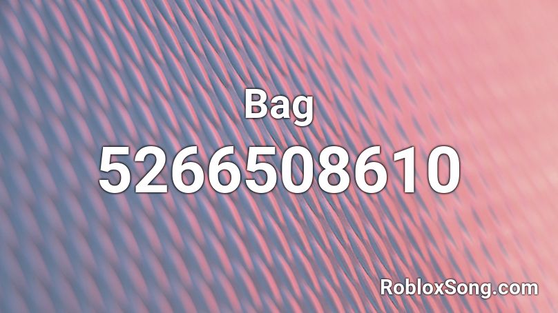 Bag Roblox ID