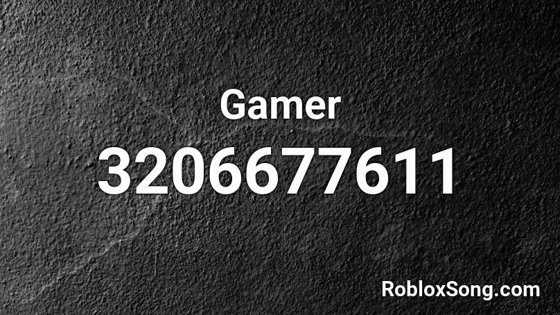 Gamer Roblox ID