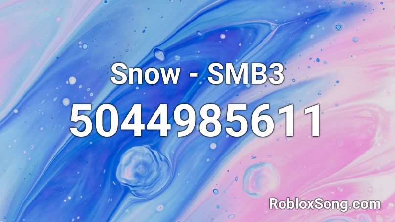 Snow - SMB3 Roblox ID