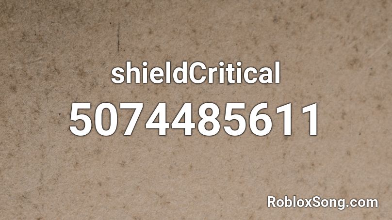 shieldCritical Roblox ID