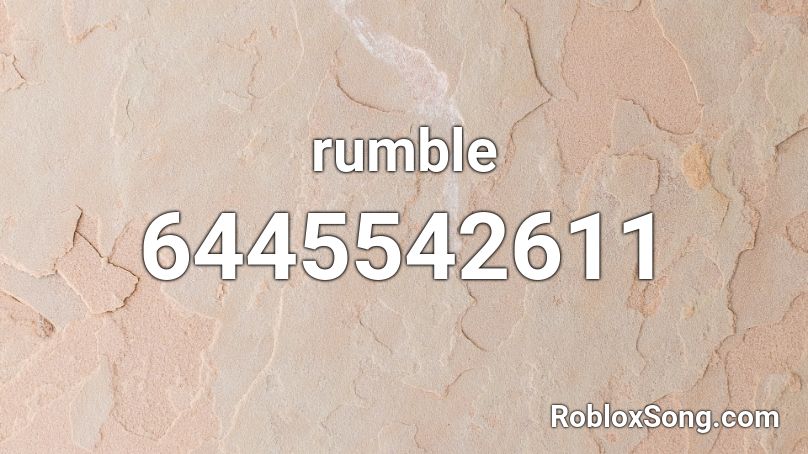 rumble Roblox ID