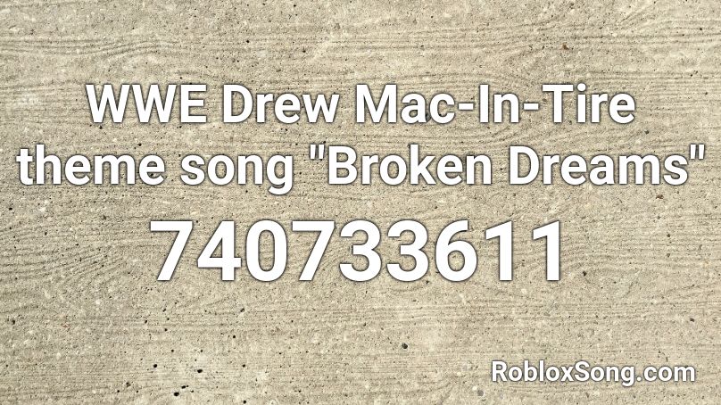 WWE Drew Mac-In-Tire theme song 