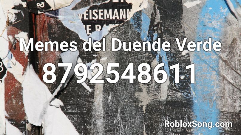 Memes del Duende Verde Roblox ID