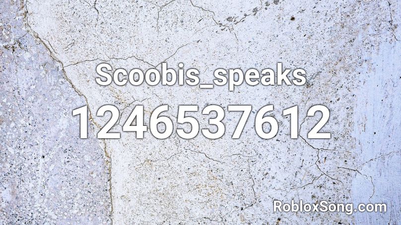 Scoobis_speaks Roblox ID