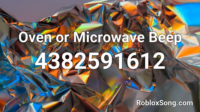 Oven or Microwave Beep Roblox ID
