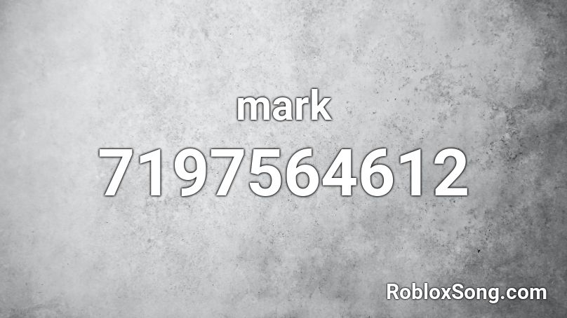 mark Roblox ID