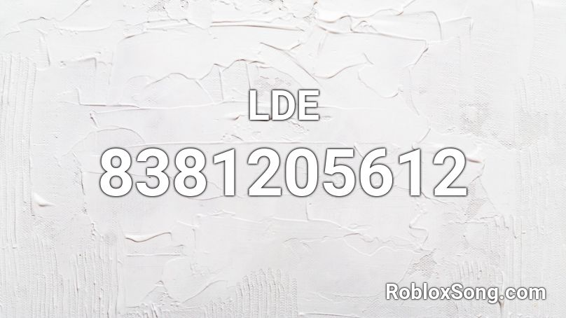 LDE Roblox ID