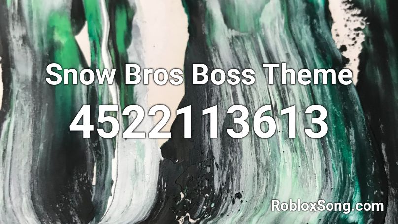 Snow Bros Boss Theme Roblox ID